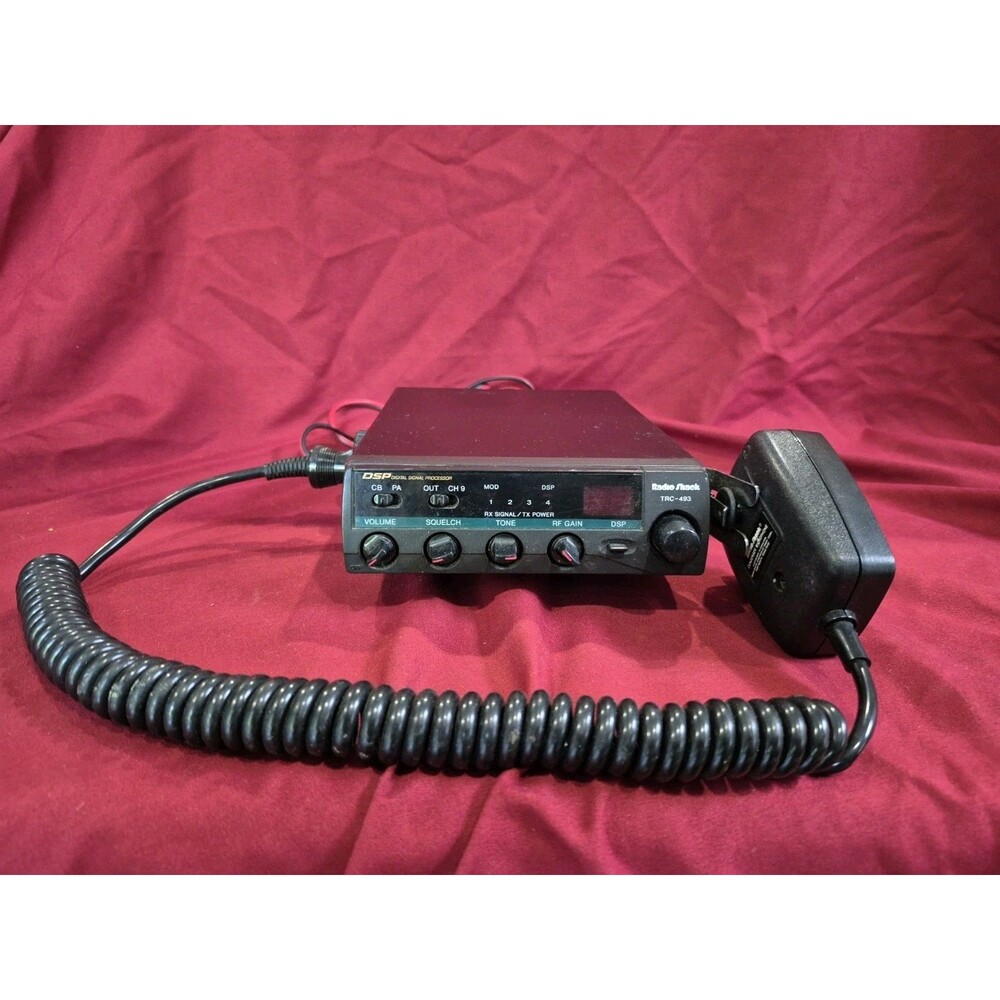 Radio Shack TRC-493 40 Channel CB Radio Mobile Transceiver W/Mike 12V Car